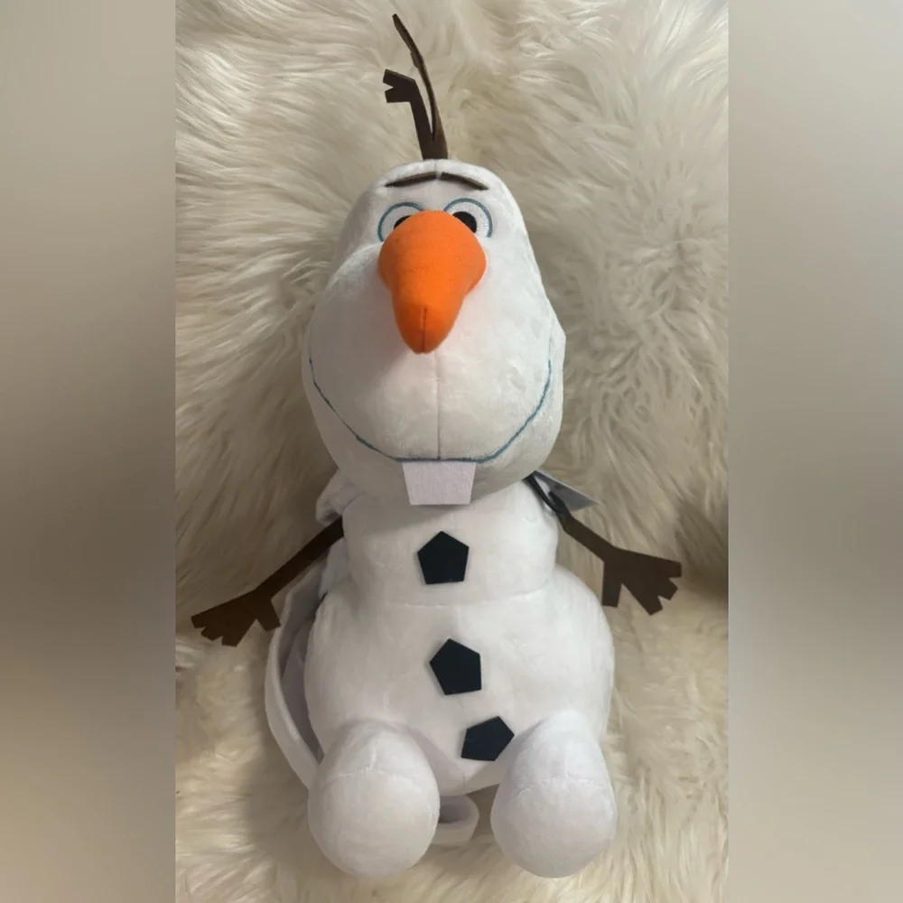 Disney Frozen Olaf Costume Bag - Plush Stuffed Figure with Zipper and Strap